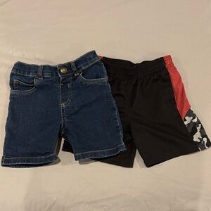 Summer Bundle 3T Kids Denim and Black Shorts Set